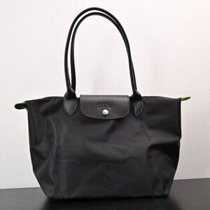 Longchamp Women's Eco-Friendly Black Tote Bag
